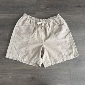 NWT Aerie Trouser Jort Tan Brown Oversized Baggy Boho Shorts Large